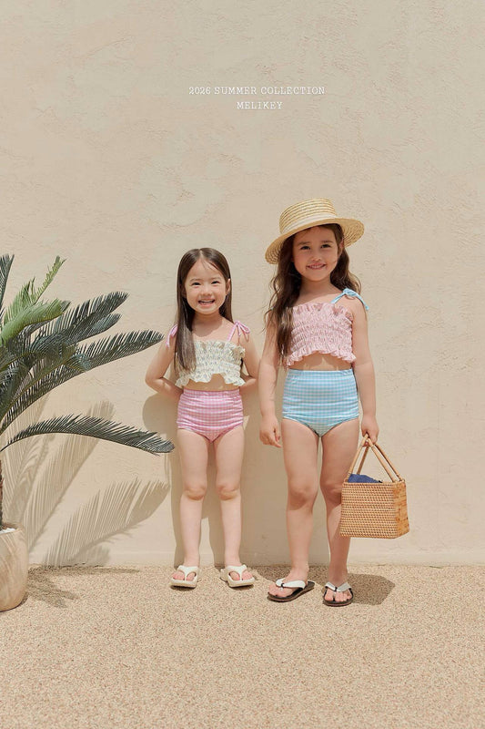 melikey lily check swim set (85-135cm)