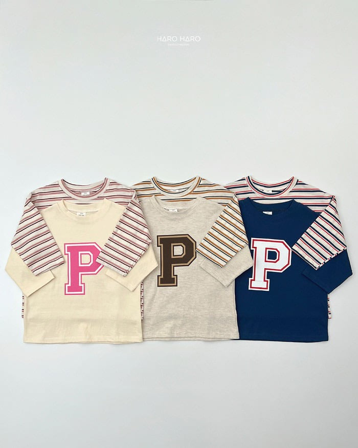 HAROHARO 1+1 point logo tee (85-140cm)