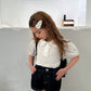 ELLYMOLLY pretty lace collar tee (90-145cm)