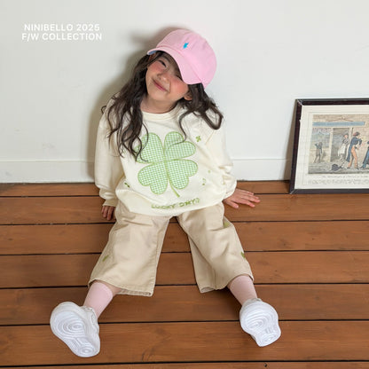 ninibello heart embroidered cutout pants (80-130cm)