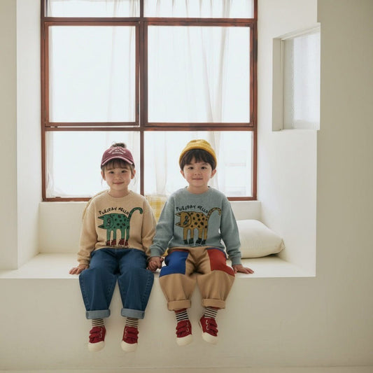 Orangemom TUESDAY HELLO 花豹上衣 (95-140cm)