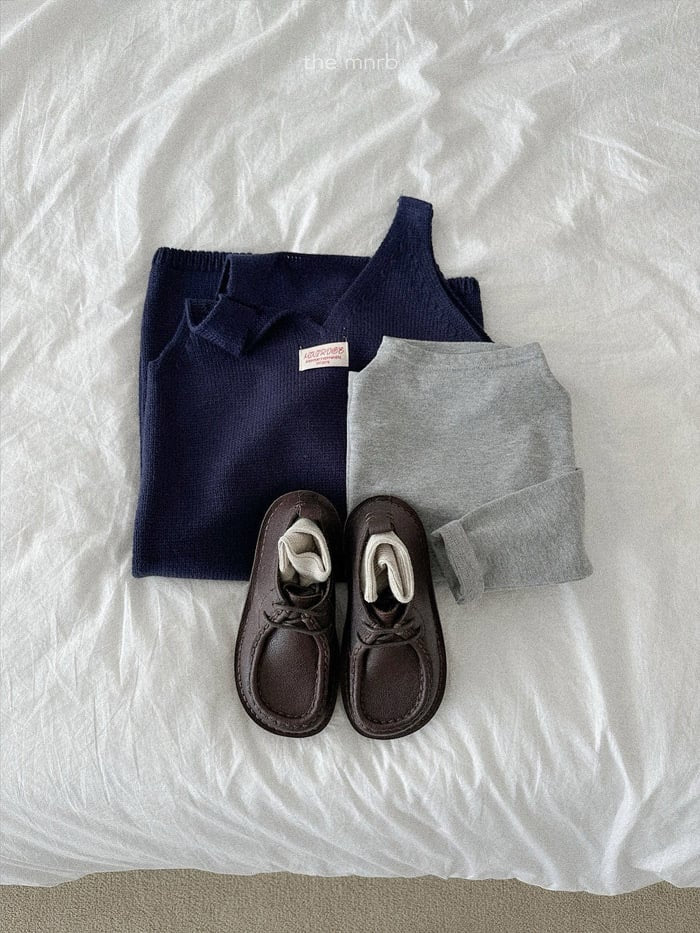 minirobe teddy knit overall (70-110cm)