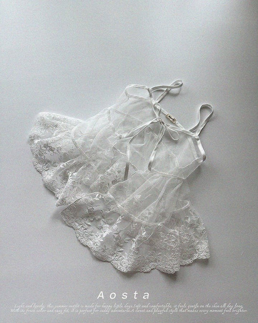 Aosta lace open dress