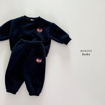 Bonito heart dyed SET-UP (3-18m)