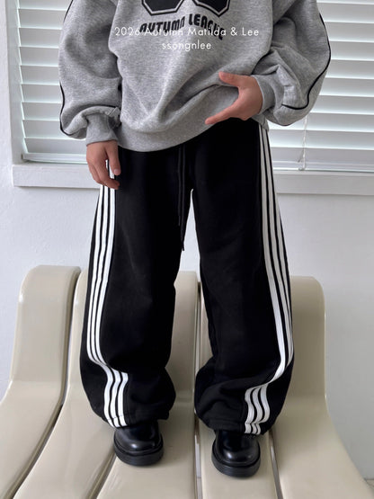 matilda&lee 3stripe leaf pants (85-165cm)