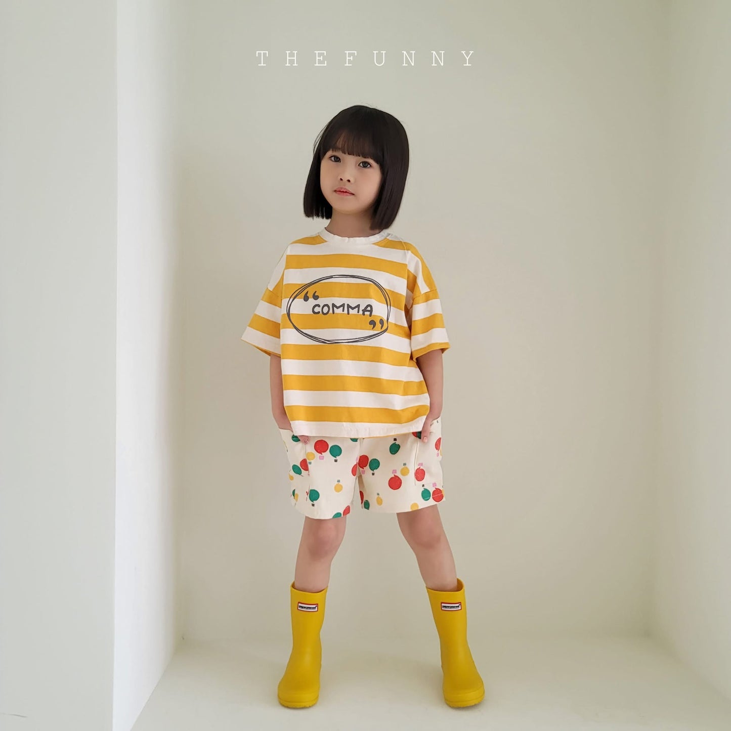 TheFunny 紅黃綠圈圈短褲 (87-125cm)