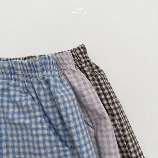 Lindo Oz Check Shorts (85-125cm)