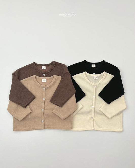 HAROHARO 1+1 Pumpkin knit cardigan (85-140cm)