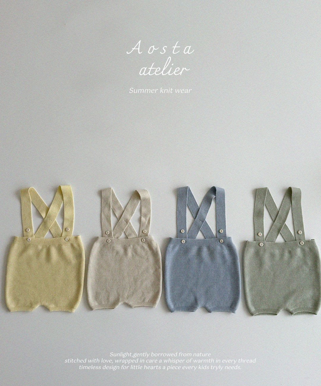 Aosta knit overalls