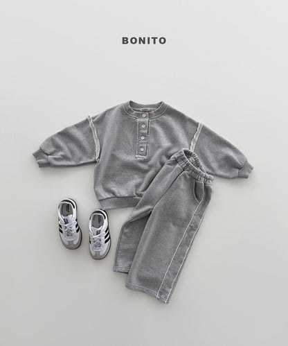 bonito raw edge henley mtm (~80-140cm)