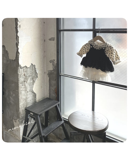 nunubiel bebe dot blouse (3-18m)