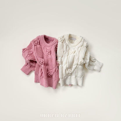 Urban Rabbit 玫瑰針織毛衣 (80-140cm)