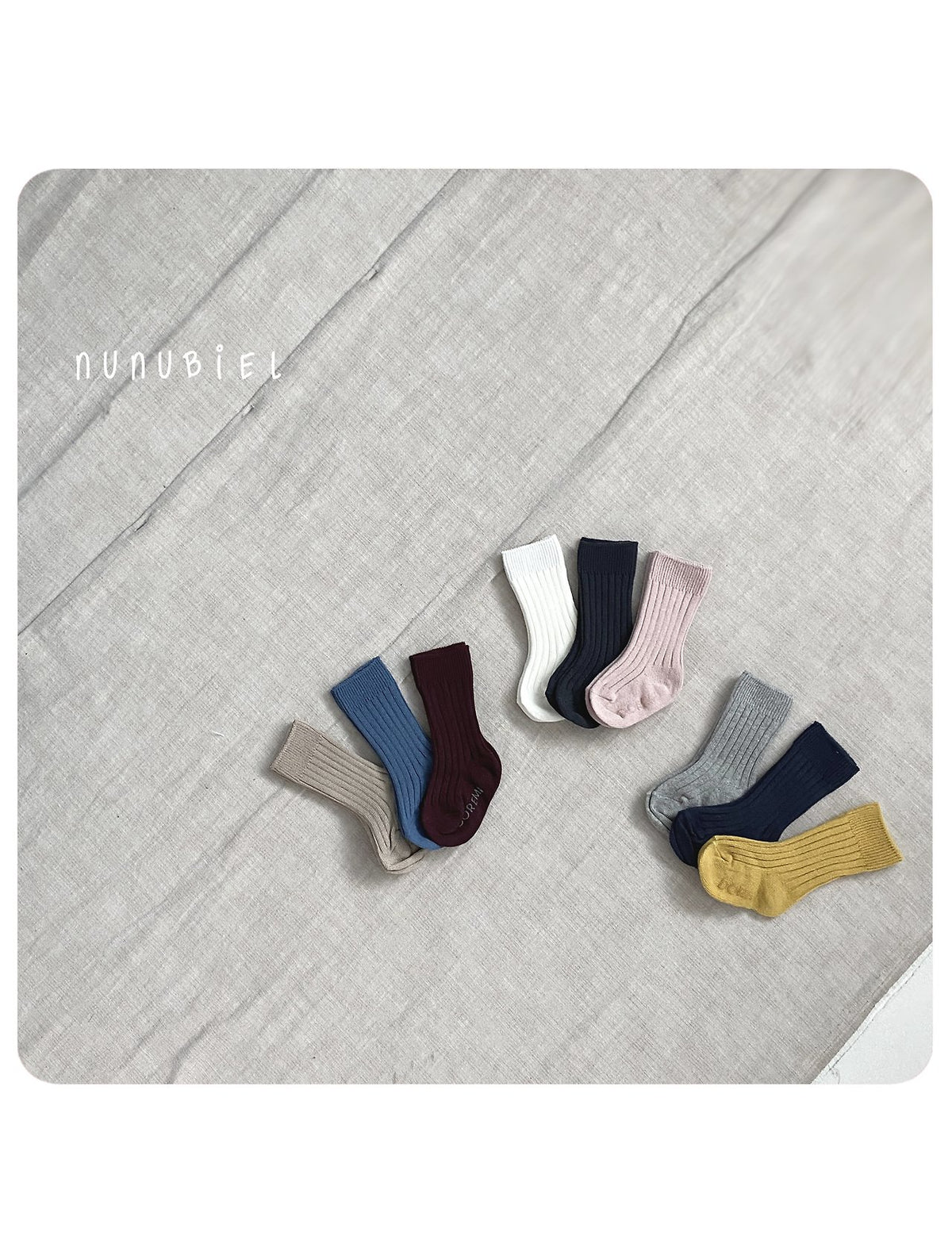 nunubiel long rib socks (~10-20cm)