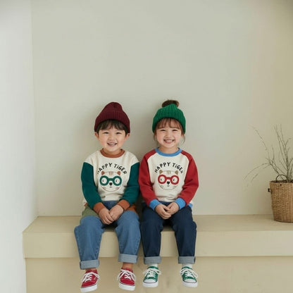 Orangemom happy tiger 撞色上衣 (95-140cm)