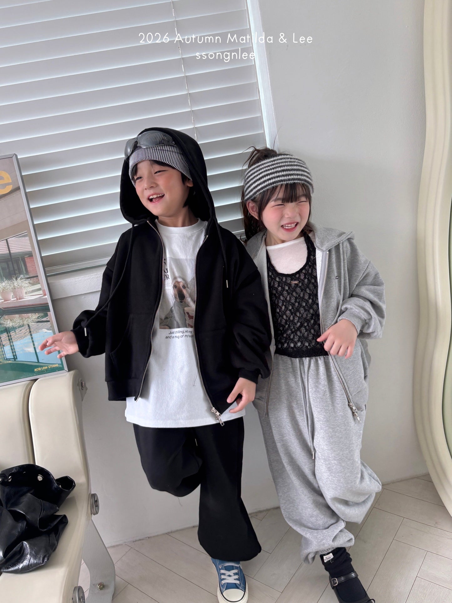 matilda&lee 2way hood zip-up (85-165cm)