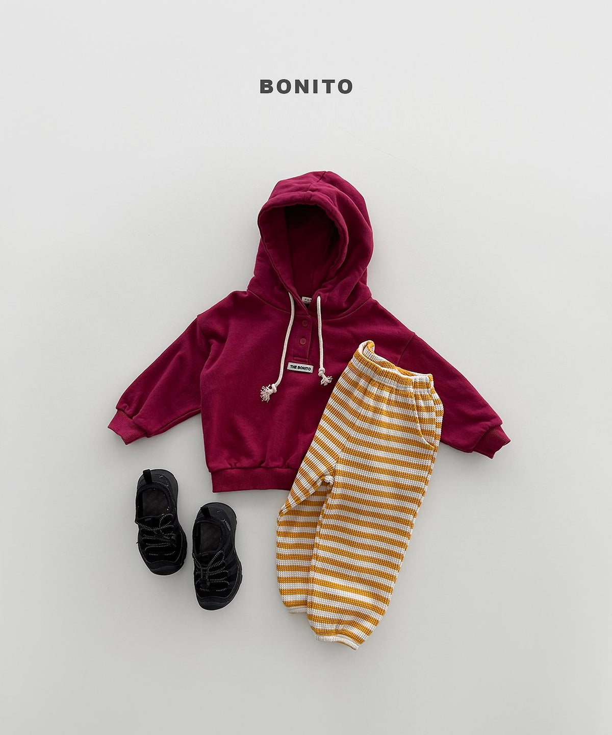 bonito henley hoodie (~80-140cm)
