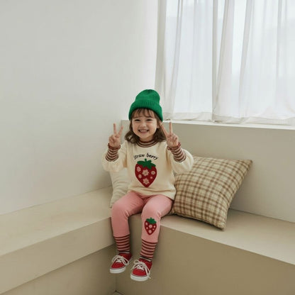 Orangemom 花花草莓打底褲 (95-140cm)