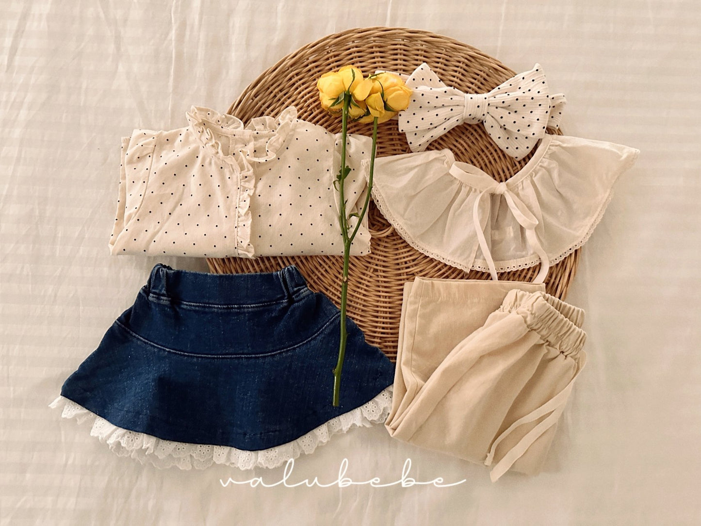 valubebe lace denim hulsh skirt (6-24m)