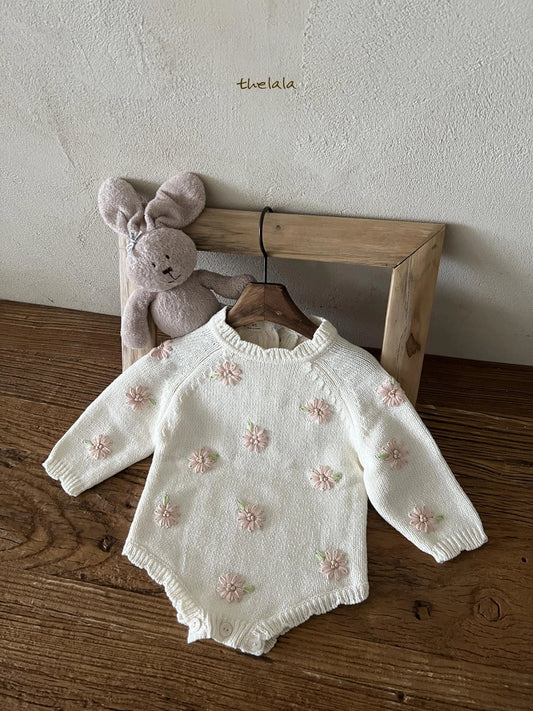 Lala Pink flower suit (3-18m)