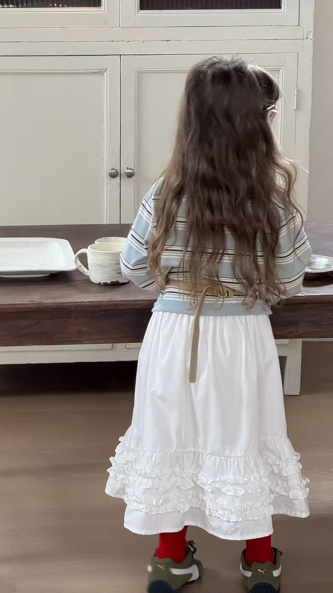 aiai lace collar border tee (85-135cm)