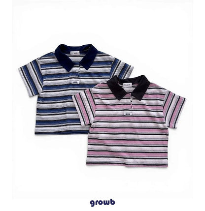 Growb Track Collar Tee (90-155cm)