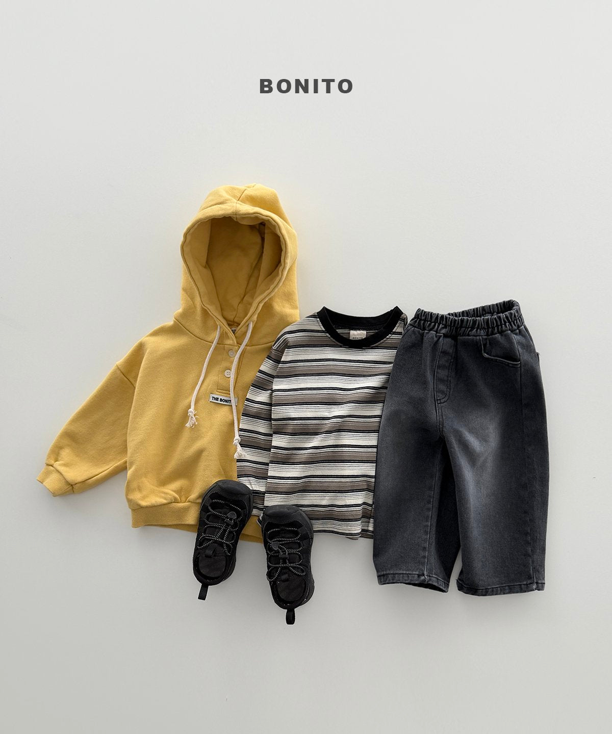 bonito track st shibori tee (~80-140cm)