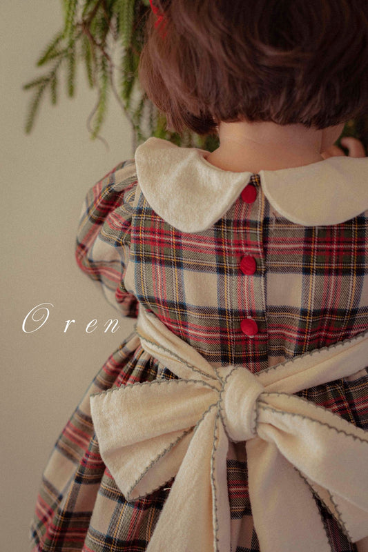 OREN noelia check suit (75-90cm)