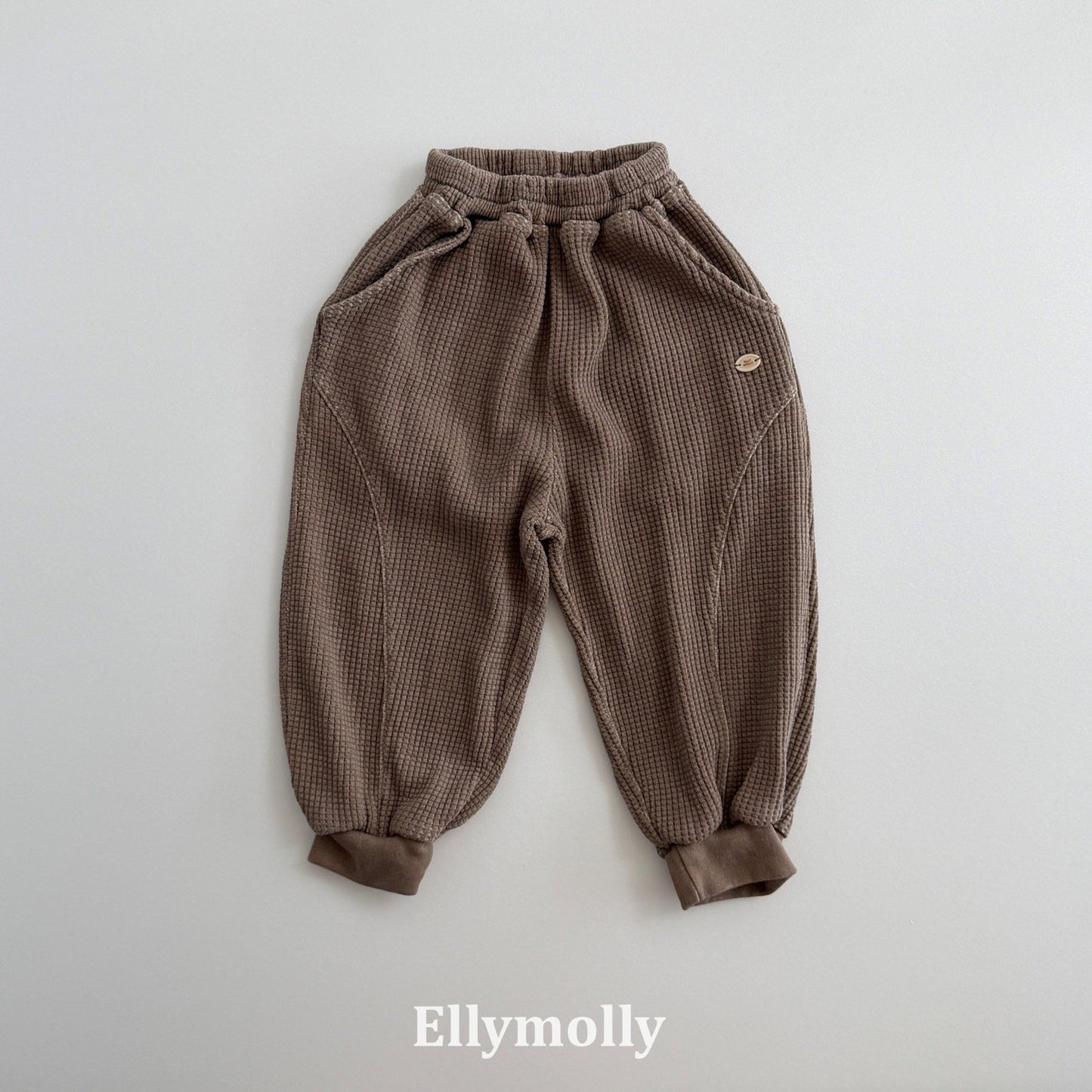 ELLYMOLLY king wafflement jogger pants (90-160cm)