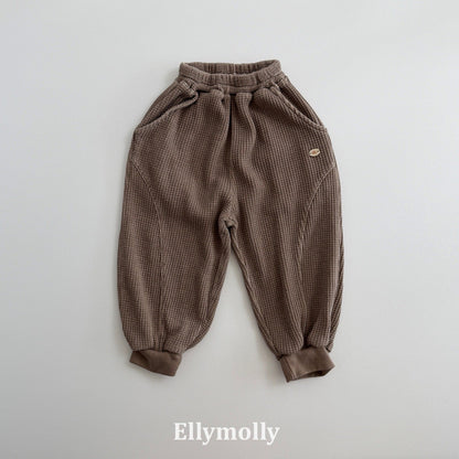 ELLYMOLLY king wafflement jogger pants (90-160cm)