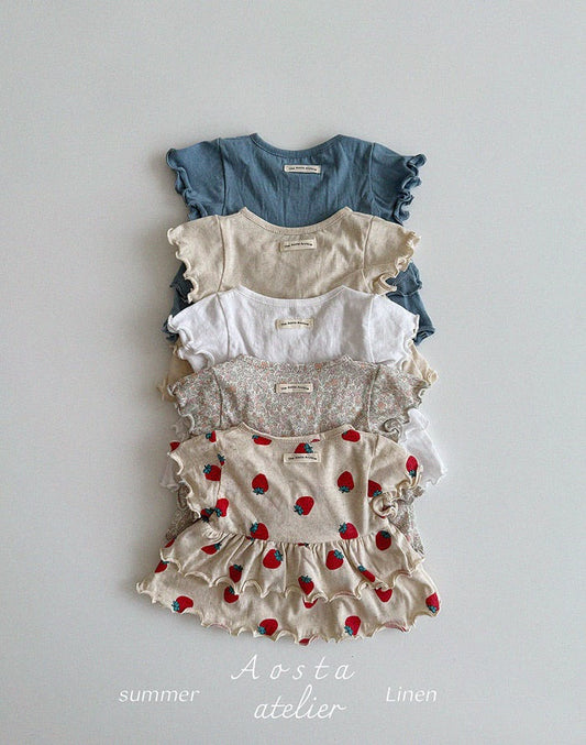 aosta Linen kang kang blouse (70-110cm)
