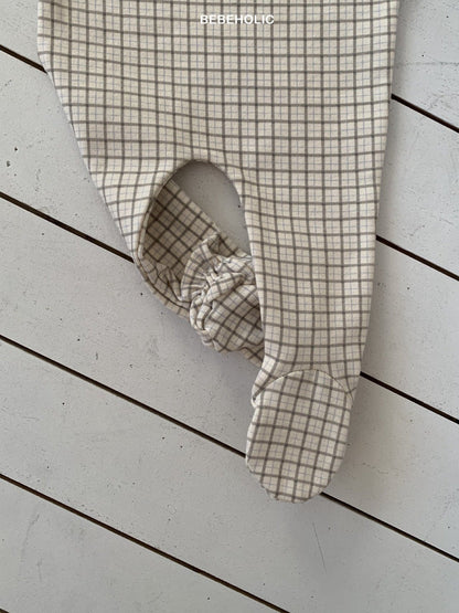 bebeholic check footed leggings (3-18m)