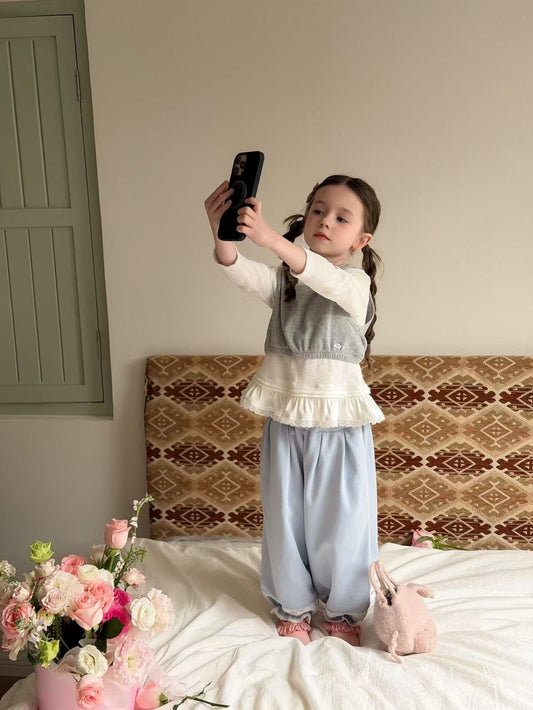 aiai blue milk jogger pants (95-140cm)