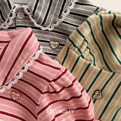 ELLYMOLLY curling collar frill t (90-145cm)