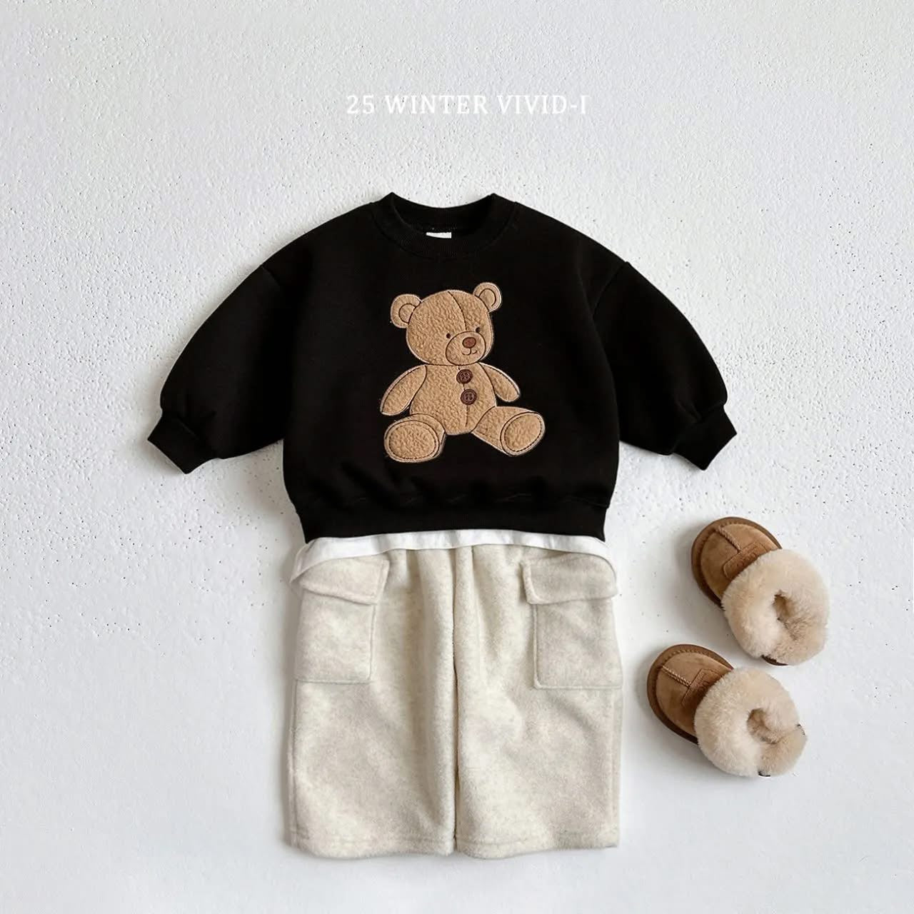 Vivid 看絨保暖口袋工裝褲 (75-135cm)