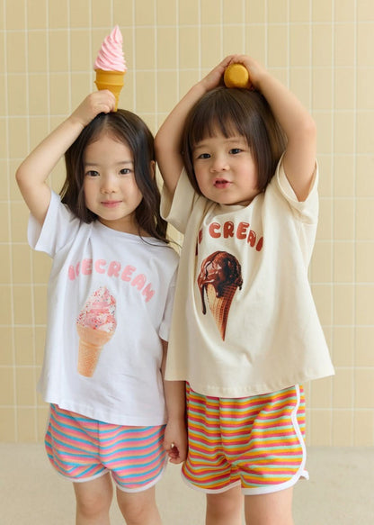 Dailybebe ice-cream tee (75-140cm)