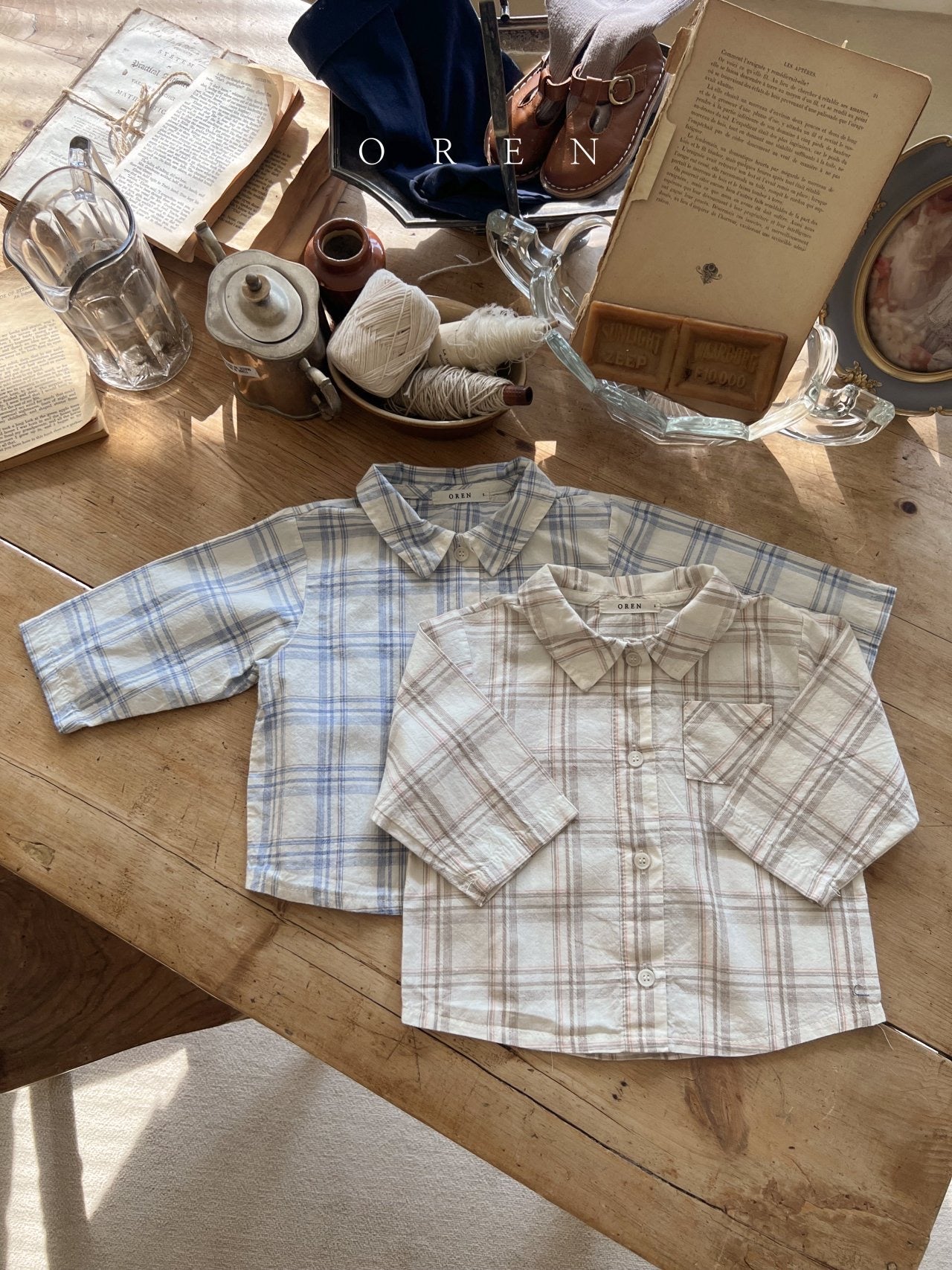 OREN laila check shirt (75-100)