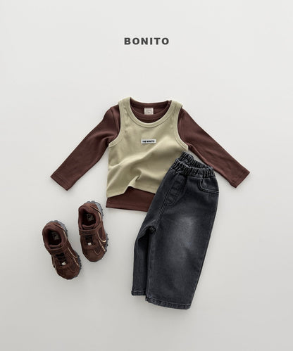bonito rib layered sleeveless (~80-140cm)