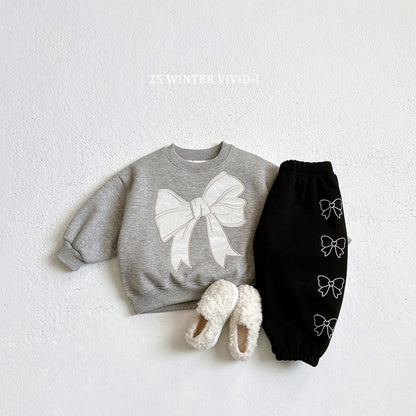 Vivid 黑白灰蝴蝶結上衣 (75-135cm)