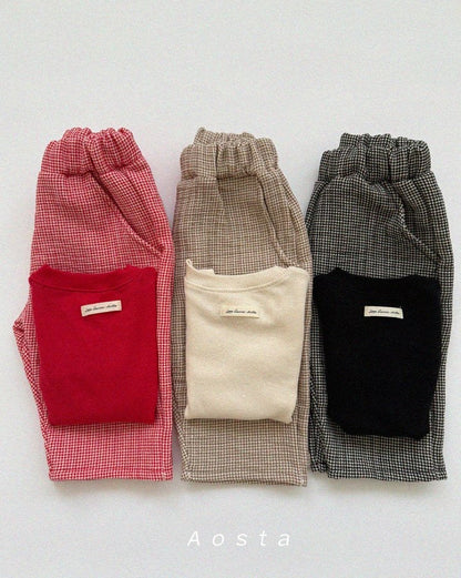 Aosta Check Pants  (70-110cm)