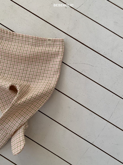 bebeholic check footed leggings (3-18m)