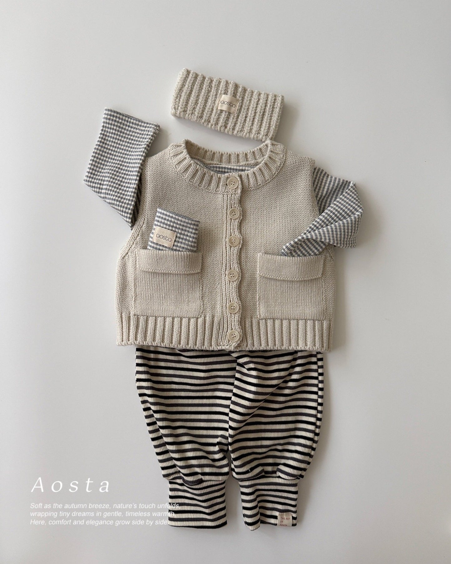Aosta knit cookie headband