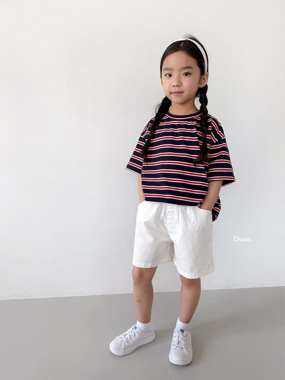 Dsaint 紅綠條紋Tee (80-148cm)