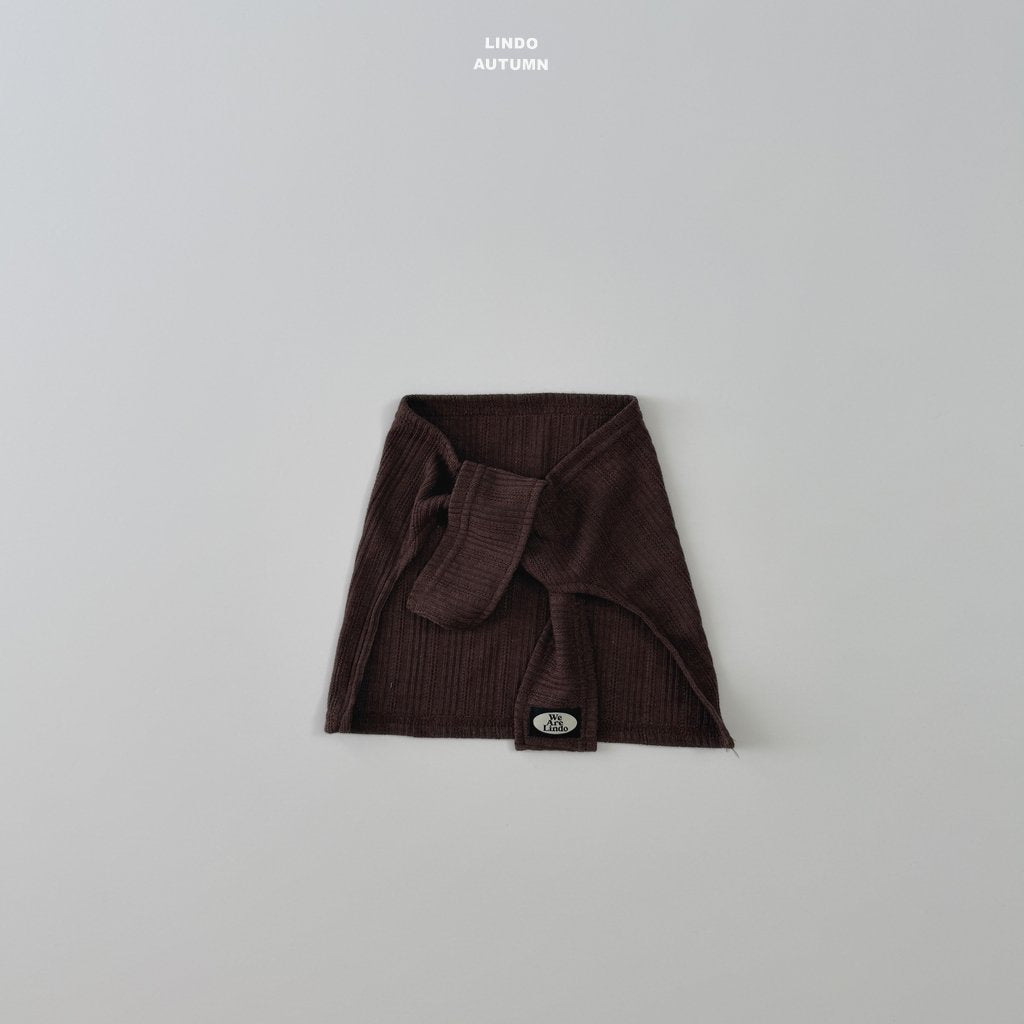 LINDO tie cardigan(rib)