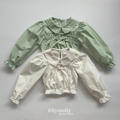 ELLYMOLLY sugar collar blouse (90-145cm)