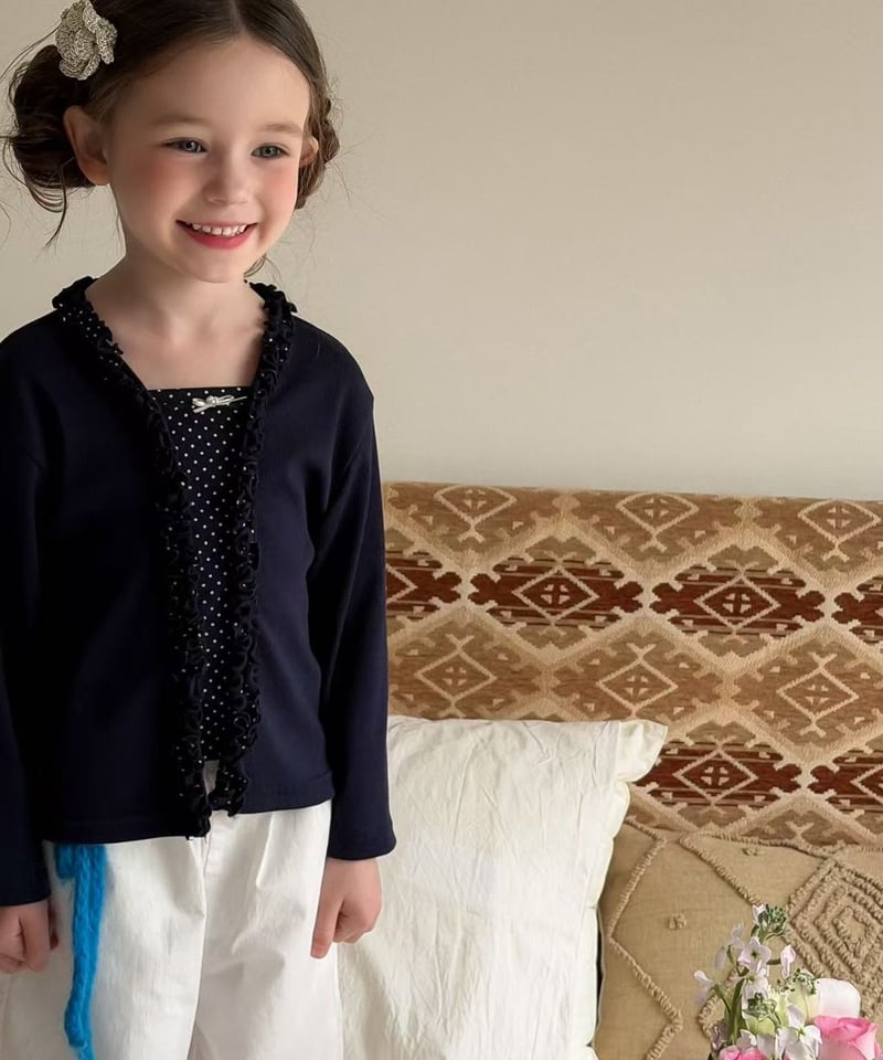 aiai classic frill cardigan (95-140cm)