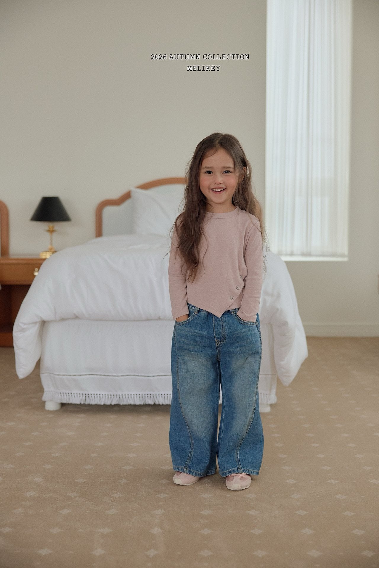 melikey wide denim pants (~80-140cm)
