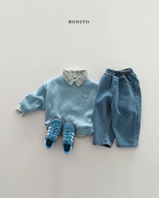Bonito Pop Knit Sweatshirt (~80-140cm)