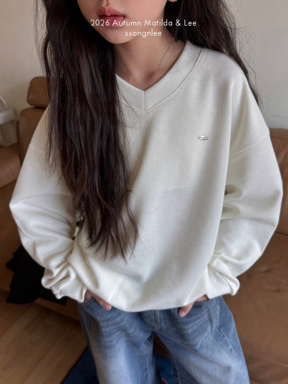 matilda&lee v-neck sweatshirt (85-165cm)
