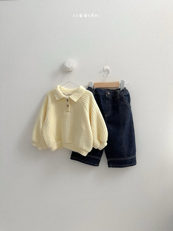 minirobe non fade cut denim pants (75-110cm)
