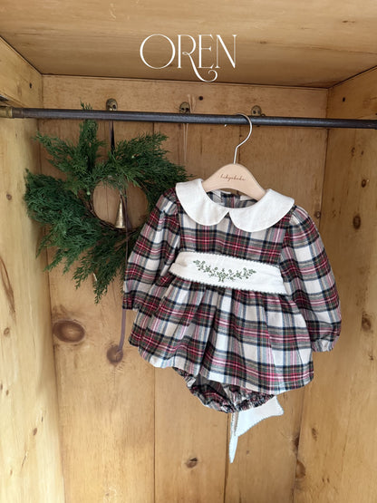 OREN noelia check suit (75-90cm)